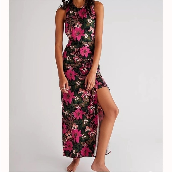 NWT Free People Mimi Floral Printed Maxi Dress - Picture 1 of 3